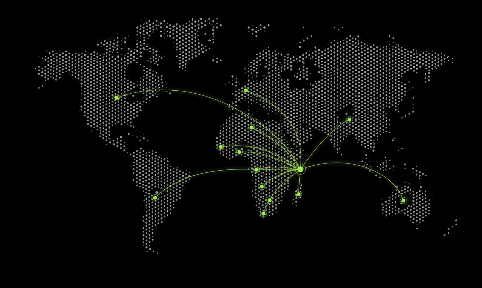Africa payment destinations map